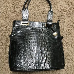 BRAHMIN Madison Avenue Twilight crocodile tote bag